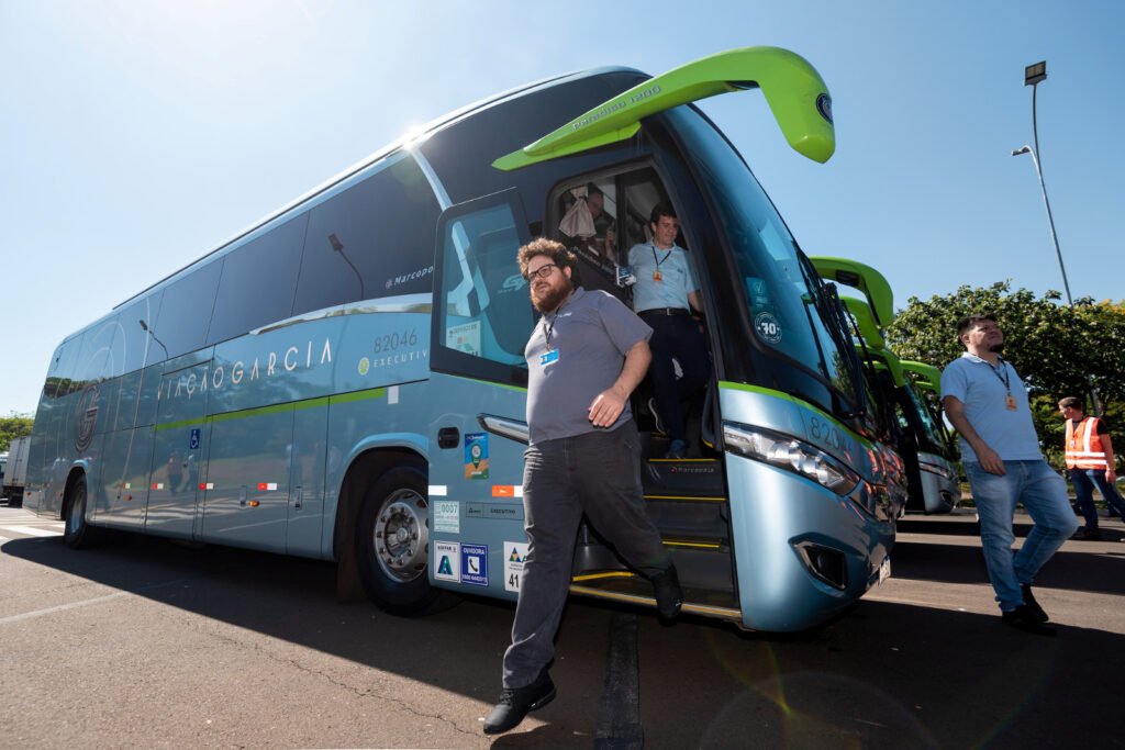 Ônibus elétrico será utilizado no transporte dos empregados da Itaipu

