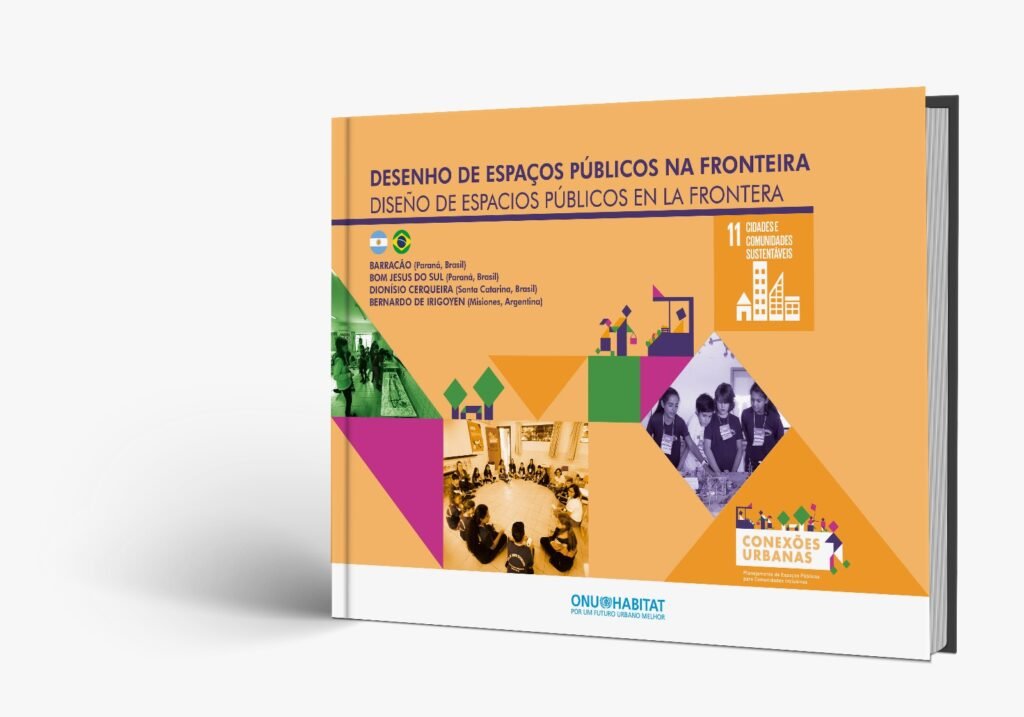 Relatório apresenta os resultados das oficinas de Desenhos de Espaços Públicos aplicadas na região, explicando desde como funciona a metodologia até o resultado final das intervenções. Crédito: ONU-Habitat Brasil