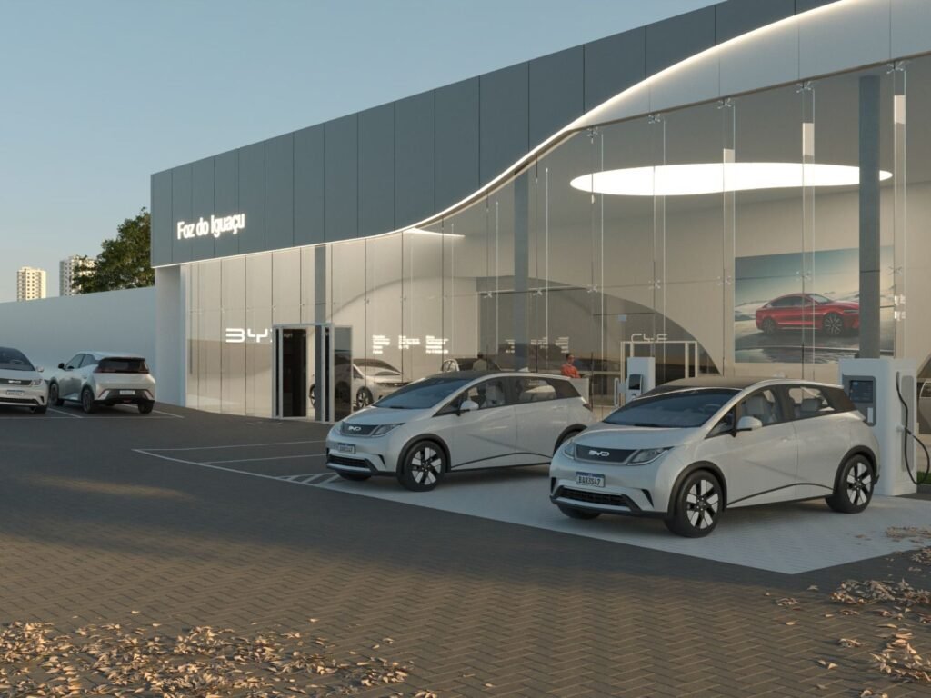 A concessionária da BYD em Foz do Iguaçu será inaugurada em dezembro pelo Grupo Gambatto.