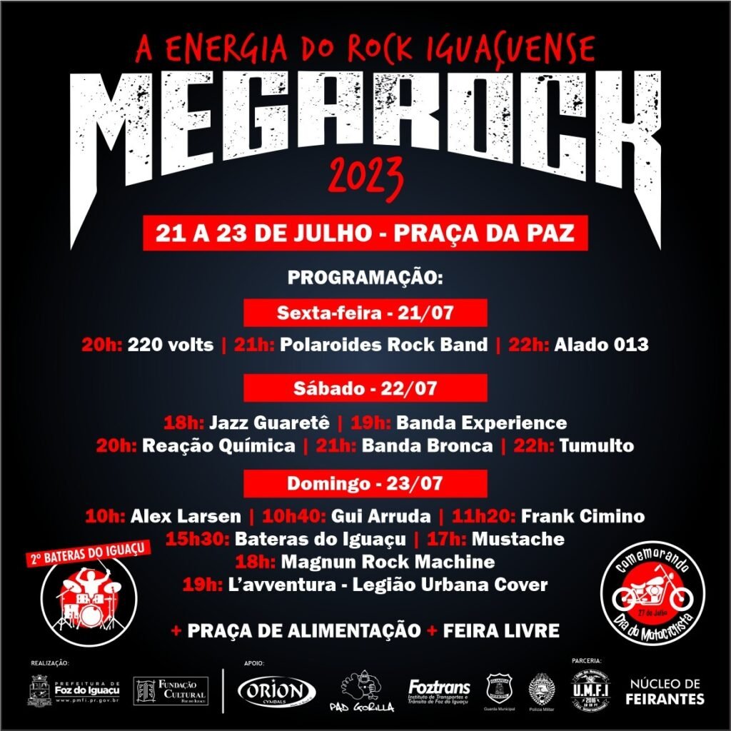 Megarock terá 15 apresentações em três dias de festival