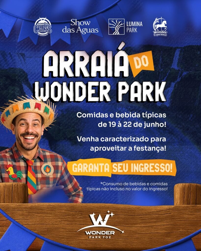 Arraiá do Wonder Park Foz com agricultura familiar COAFFOZ