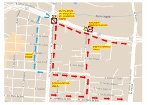 Avenida JK terá bloqueio