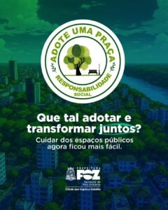 Programa “Adote uma praça” tem 54 locais disponíveis para parcerias