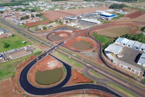 Obra da Perimetral Leste de Foz do Iguaçu